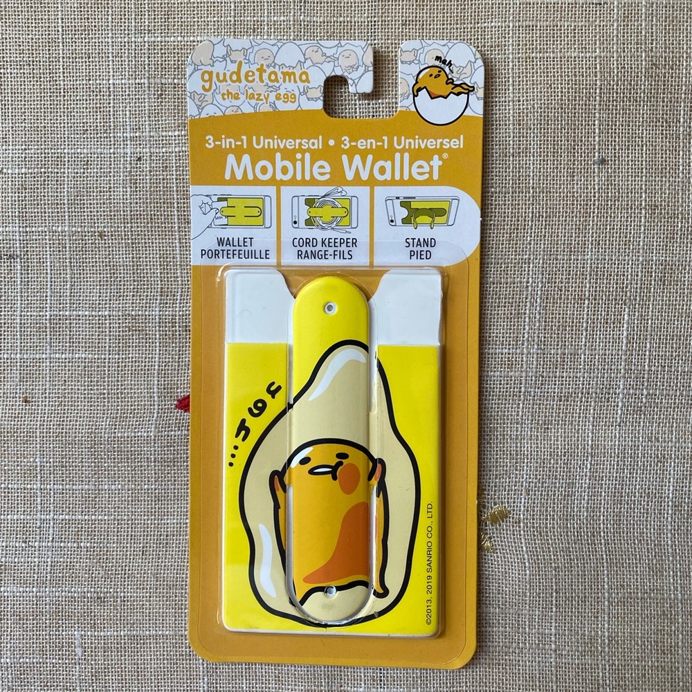 Sanrio Gudetama 3 in 1 mobile wallet